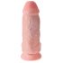 King Cock 9" Chubby with Suction Cup and Balls Dildo (9 Inches) - Natural 