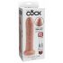 King Cock 7 - realistic dildo (18cm) - natural