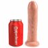 King Cock 7 - realistic dildo (18cm) - natural