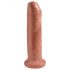 King Cock 7 - Lifelike Dildo (18cm) - Dark Natural