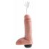 King Cock 8 - Lifelike Squirting Dildo (20cm) - Natural