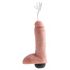 King Cock 8 - Lifelike Squirting Dildo (20cm) - Natural