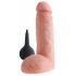 King Cock 8 - Lifelike Squirting Dildo (20cm) - Natural