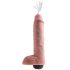 King Cock 11 - Realistic Squirting Dildo (11 Inches) - Natural 