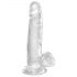 King Cock Clear 7 - Suction Cup Dildo with Balls (7 inch) 