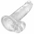 King Cock Clear 7 - Suction Cup Dildo with Balls (7 inch) 