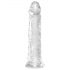 King Cock Clear 8 - suction-cup, large dildo (20cm)