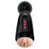 PDX Elite Dirty Talk - Rechargeable Vibrating Masturbator (Black) 