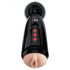 PDX Elite Dirty Talk - Rechargeable Vibrating Masturbator (Black) 