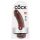 King Cock 8" Dildo (20cm) - Brown