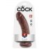 King Cock 8" Dildo (20cm) - Brown