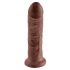 King Cock 8" Dildo (20cm) - Brown