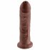 King Cock 8" Dildo (20cm) - Brown