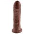 King Cock 8" Dildo (20cm) - Brown