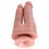 King Cock Double Dildo - Realistic Dual Dildo (Natural) 