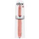 King Cock 16" Tapered - Realistic Double Dildo (41 cm) - Natural 