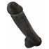 King Cock 15 - Suction Cup Dildo with Balls (15 Inch) - Black