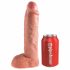 King Cock Strap-on 10 - Hollow, Attachable Dildo (25cm) 