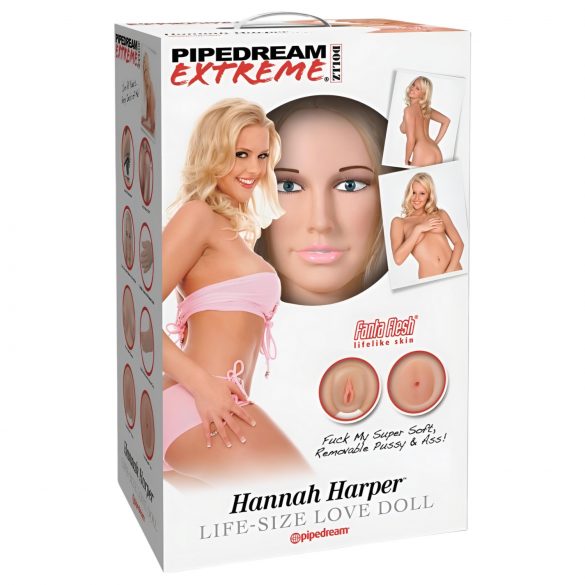 Hannah Harper Life-Size Inflatable Doll with 3D Face 