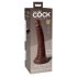 King Cock Elite 7 - Suction Cup Realistic Dildo (7 inches) - Brown 