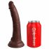 King Cock Elite 7 - Suction Cup Realistic Dildo (7 inches) - Brown 