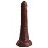 King Cock Elite 7 - Suction Cup Realistic Dildo (7 inches) - Brown 