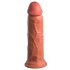 King Cock Elite 8 - suction cup dildo (20cm) - dark natural