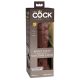 King Cock Elite 8 - Realistic Suction Cup Dildo (8 inches) - Brown 