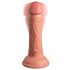 King Cock Elite 6 - Suction Cup Realistic Vibrator 6 inch (Dark Natural) 