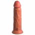 King Cock Elite 8 - Realistic Vibrator with Suction Cup 8" (Dark Natural) 