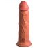 King Cock Elite 8 - Realistic Vibrator with Suction Cup 8" (Dark Natural) 