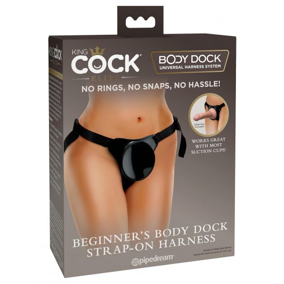 King Cock Elite Beginner's Harness - Black 