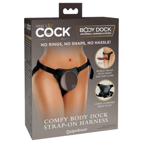 King Cock Elite Comfortable Strap-On Harness (Brown) 