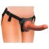 King Cock Elite Comfy - Strap-on Dildo with Harness (Dark Natural) 