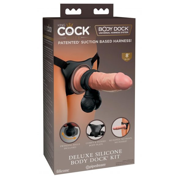 King Cock Elite Deluxe - Strap-on Dildo Set 