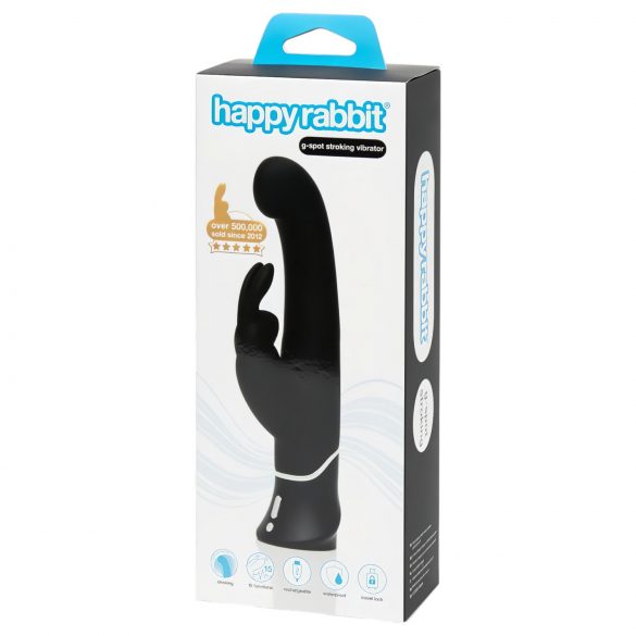 HappyRabbit G-spot - Rechargeable G-spot and Clitoral Vibrator (Black) 