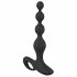 Black Velvet - Rechargeable, Waterproof Beaded Anal Vibrator (Black) 