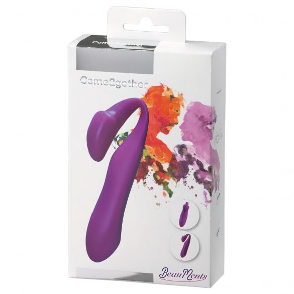 BeauMents Come2gether - Rechargeable, Waterproof Couple's Vibrator (Purple) 