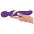 Javida Wand & Pearl - 2-in-1 Massage Vibrator (Purple) 