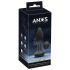 ANOS - Rechargeable, Radio-Controlled, Rotating Beaded Spiral Anal Vibrator (Black) 