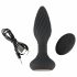 ANOS - Rechargeable, Radio-Controlled, Rotating Beaded Spiral Anal Vibrator (Black) 