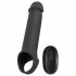 Rebel - Rechargeable, Wireless Vibrating Penis Sleeve (Black) 