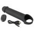 Rebel - Rechargeable, Wireless Vibrating Penis Sleeve (Black) 