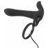 Black Velvet - Rechargeable 2-in-1 Partner Vibrator and Penis Ring (Black)