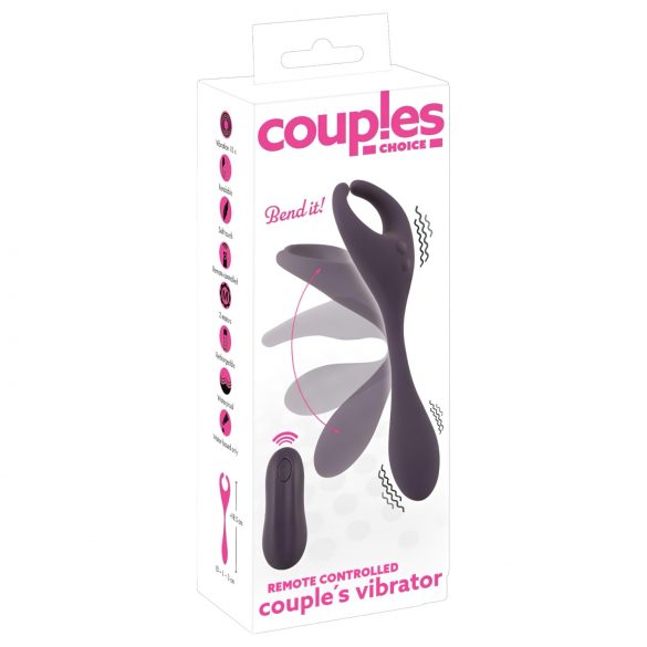 Couples Choice - Rechargeable Dual Motor Vibrator with Radio (Purple)