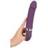 SMILE Soft - rechargeable, warming vibrator (purple) 