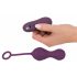 SMILE RC Vibrating Love Eggs - rechargeable, wireless (purple) 