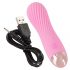 Cuties Mini - Rechargeable, Waterproof, Spiral Vibrator (Pink) 