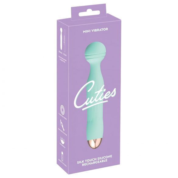 Cuties Mini Wand - rechargeable, waterproof massage vibrator (green) 