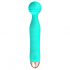 Cuties Mini Wand - rechargeable, waterproof massage vibrator (green) 